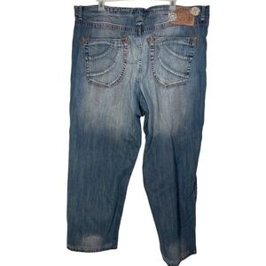 Akademiks vintage Jeans Size 48 Blue Denim‎ Loose Fit Straight Leg 90s skater